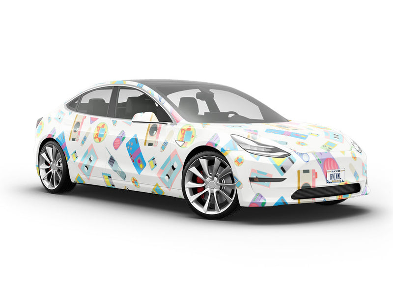 High Tech Retro Vehicle Vinyl Wrap