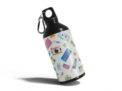 high tech retro Water Bottle DIY Stickers