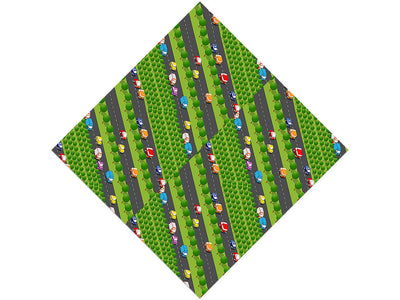 Highway Commute Cityscape Vinyl Wrap Pattern