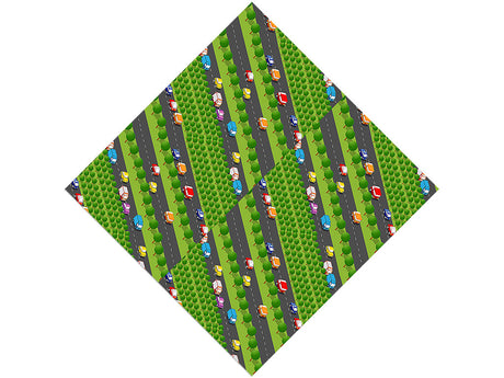 Highway Commute Cityscape Vinyl Wrap Pattern