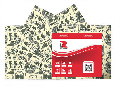 hike more camping Craft Vinyl Sheet Pack