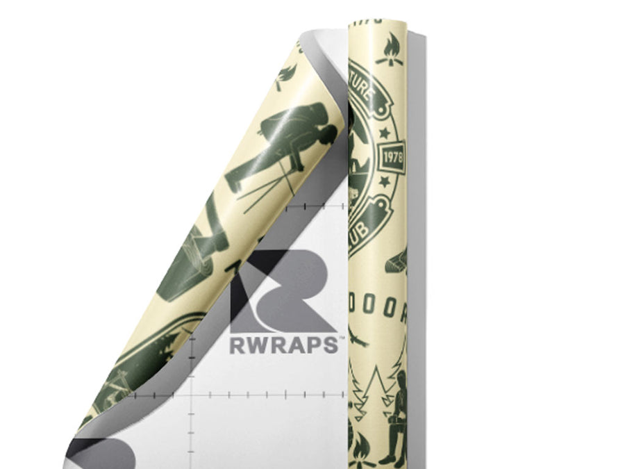Hike More Camping Wrap Film Sheets~Rwraps Series 914 Hike More Camping Scrolled Sheet~3