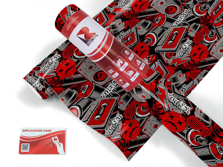hip hop beats graffiti Craft Vinyl Roll