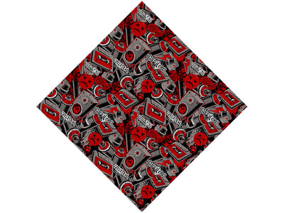 Hip Hop Beats Graffiti Vinyl Wrap Pattern