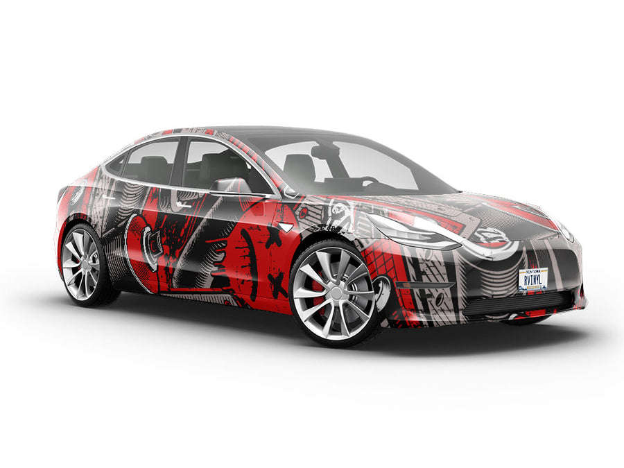 Hip Hop Beats Graffiti Vehicle Vinyl Wrap