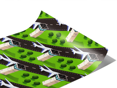 Hit the Runway Cityscape Vinyl Wraps~Rwraps Series 914 Digitally Printed Vinyl Wrap~1