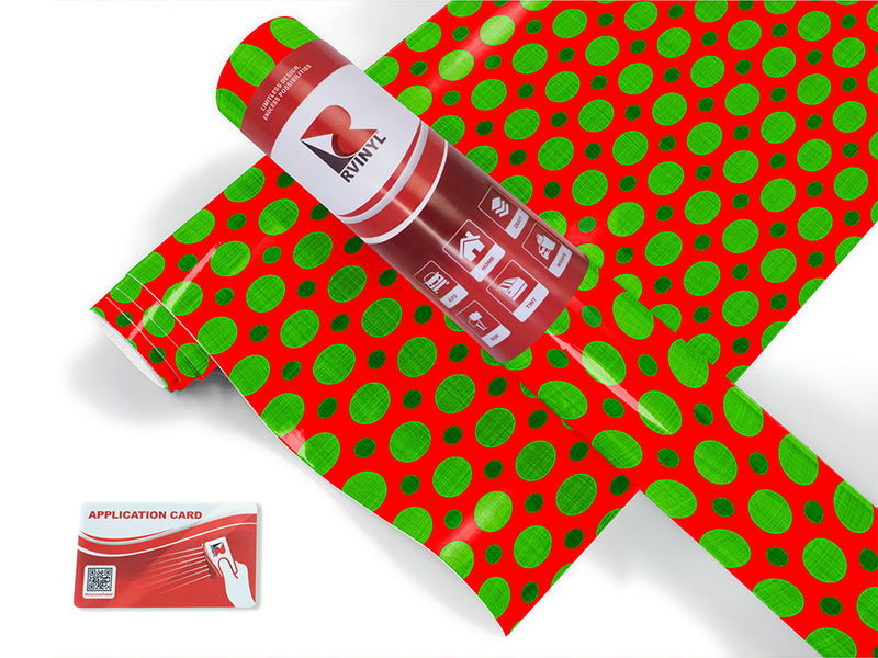 ho ho ho polka dot Craft Vinyl Roll