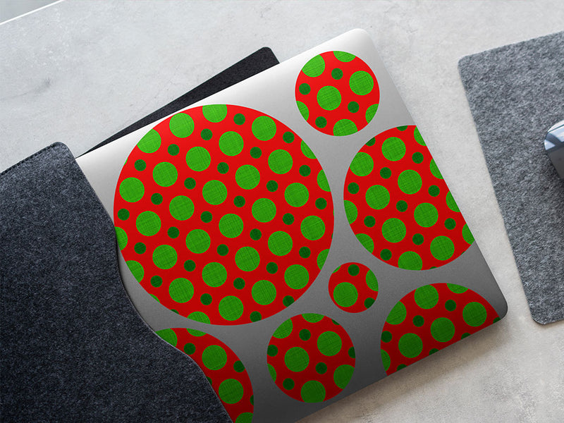 ho ho ho polka dot DIY Laptop Stickers