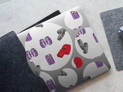 hockey gloves sport DIY Laptop Stickers