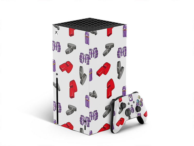 hockey gloves sport XBOX DIY Decal