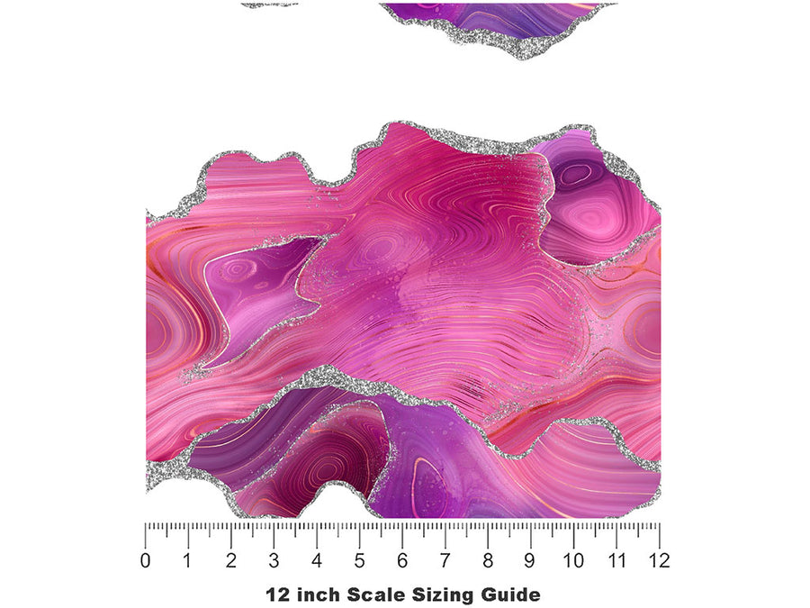 Hold Me Tight Gemstone Vinyl Film Pattern Size 12 inch Scale~Rwraps Hold Me Tight Gemstone Sizing Chart~2