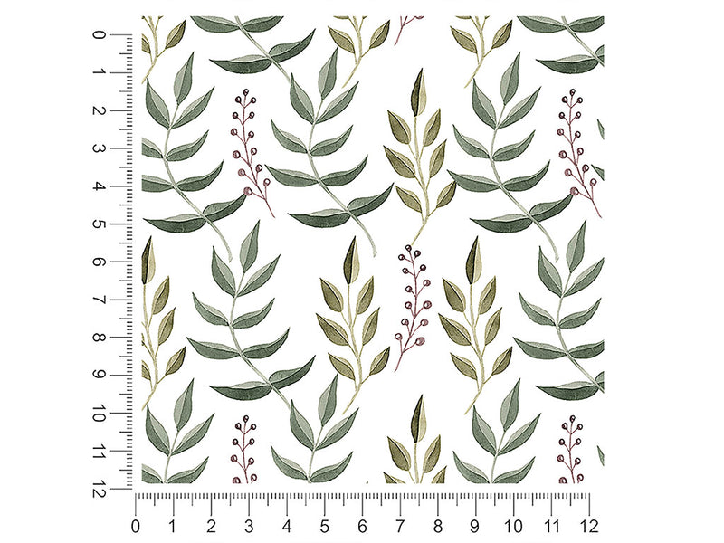 holiday fern floral 1ft x 1ft Craft Sheets