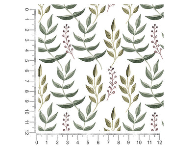 holiday fern floral 1ft x 1ft Craft Sheets
