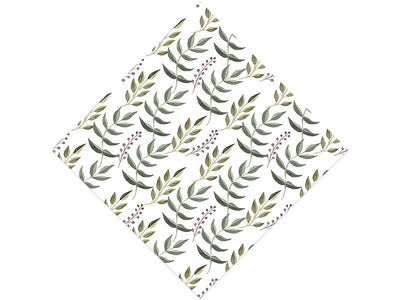 Holiday Fern Floral Vinyl Wrap Pattern