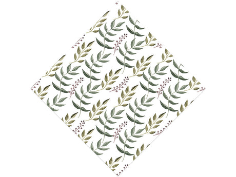 Holiday Fern Floral Vinyl Wrap Pattern