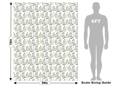 Holiday Fern Floral Vehicle Wrap Scale~Rwraps Series 914 Holiday Fern Floral Measurements~1