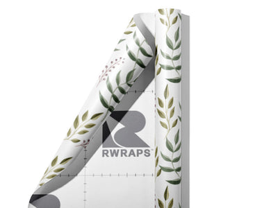 Holiday Fern Floral Wrap Film Sheets~Rwraps Series 914 Holiday Fern Floral Scrolled Sheet~3