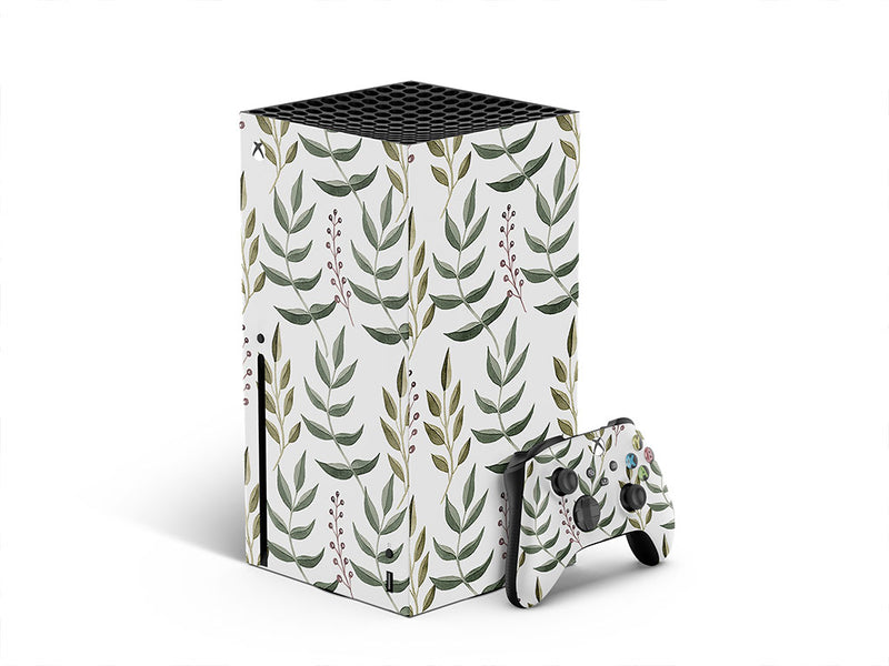 holiday fern floral XBOX DIY Decal