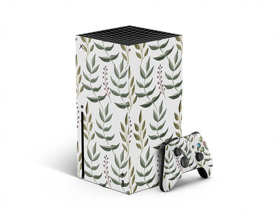 holiday fern floral XBOX DIY Decal