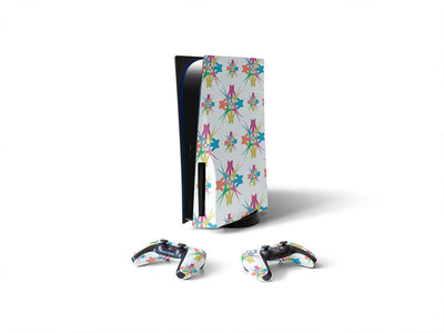 holiday party abstract geometric Sony PS5 DIY Skin