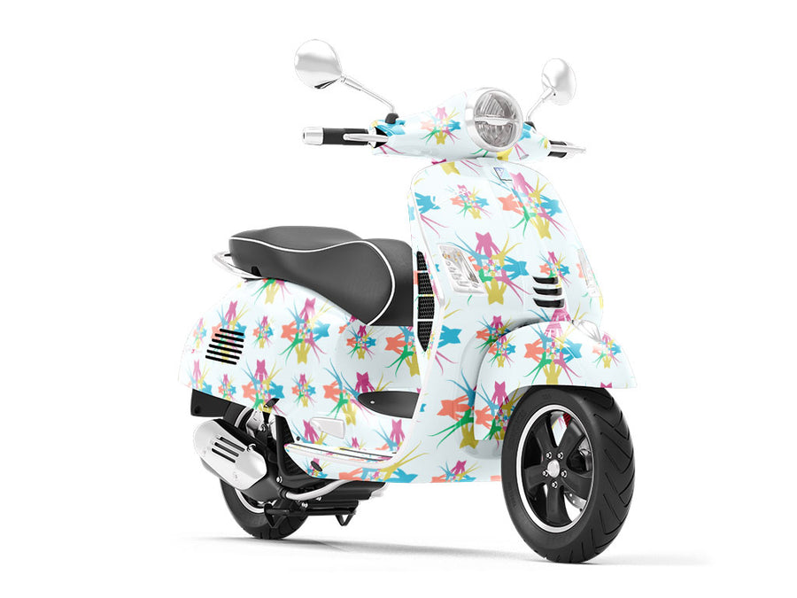 Holiday Party Abstract Vespa Scooter Wrap Film