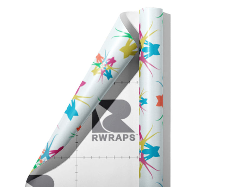 Holiday Party Abstract Wrap Film Sheets~Rwraps Series 914 Holiday Party Abstract Scrolled Sheet~3