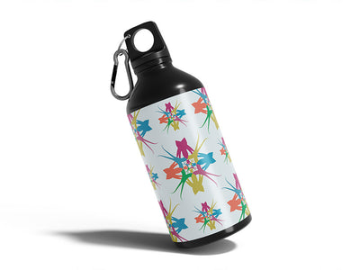 holiday party abstract geometric Water Bottle DIY Stickers