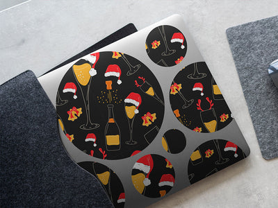 holiday spirit alcohol DIY Laptop Stickers