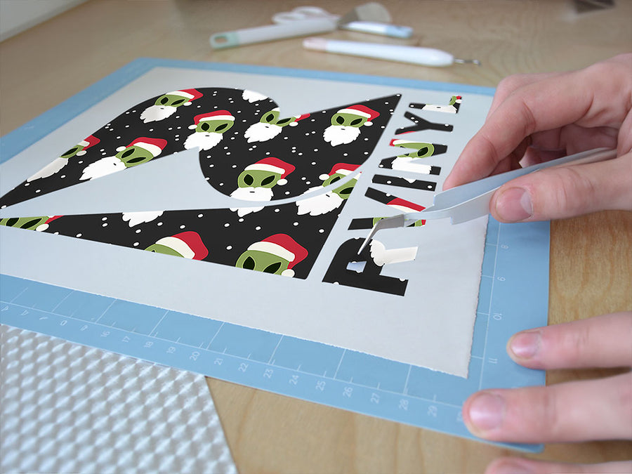 holly jolly science fiction Easy Weed Craft Vinyl