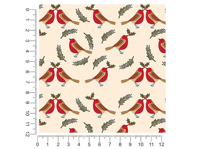 holly jolly bird 1ft x 1ft Craft Sheets