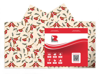 holly jolly bird Craft Vinyl Sheet Pack