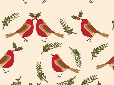 Holly Jolly Birds Vinyl Wrap Pattern~Rwraps Series 914 Digitally Printed Vinyl Wrap~0