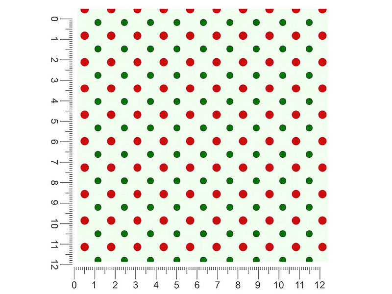 holly jolly polka dot 1ft x 1ft Craft Sheets