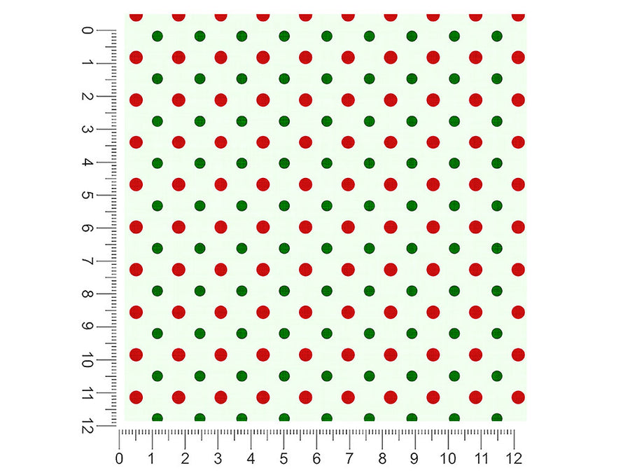 holly jolly polka dot 1ft x 1ft Craft Sheets