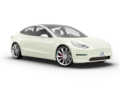 Holly Jolly Polka Dot Vehicle Vinyl Wrap