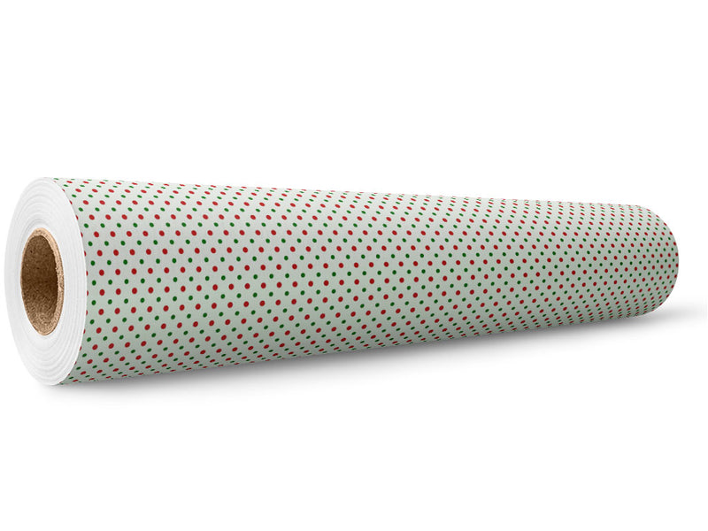 Holly Jolly Polka Dot Wrap Film Wholesale Roll~Rwraps Series 914 Digitally Printed Vinyl Roll~5