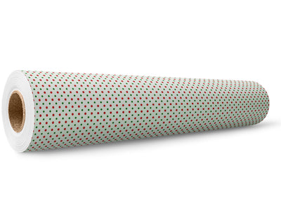 Holly Jolly Polka Dot Wrap Film Wholesale Roll~Rwraps Series 914 Digitally Printed Vinyl Roll~5
