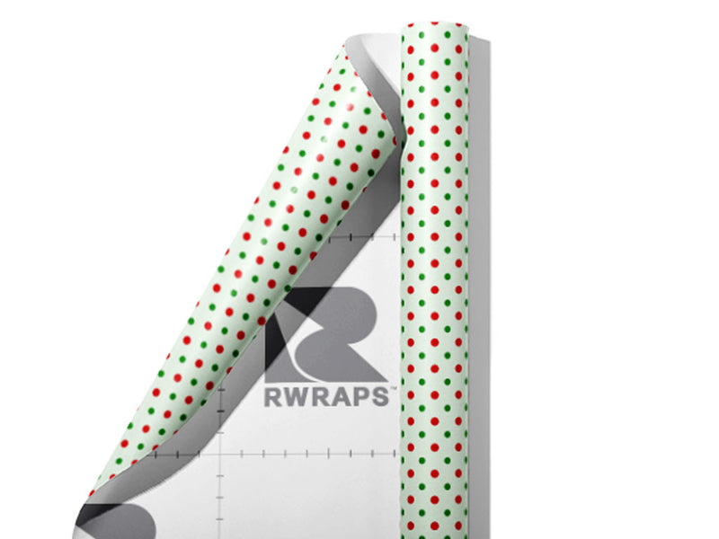 Holly Jolly Polka Dot Wrap Film Sheets~Rwraps Series 914 Holly Jolly Polka Dot Scrolled Sheet~3