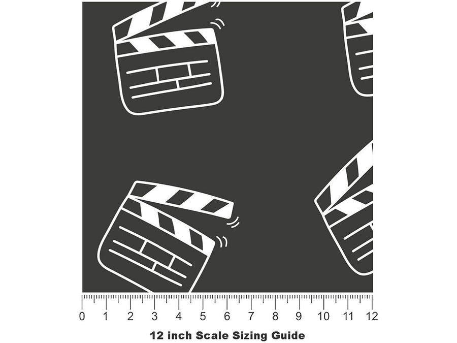 Hollywood Bound Americana Vinyl Film Pattern Size 12 inch Scale~Rwraps Hollywood Bound Americana Sizing Chart~3