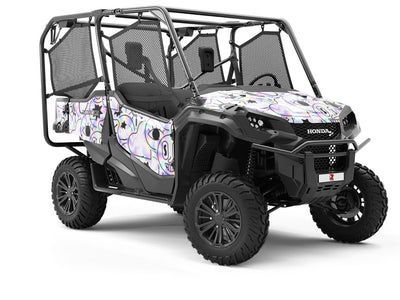 Holographic Earth Sticker Bomb Utility Vehicle Vinyl Wrap