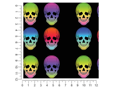 hombre skulls tattoo 1ft x 1ft Craft Sheets