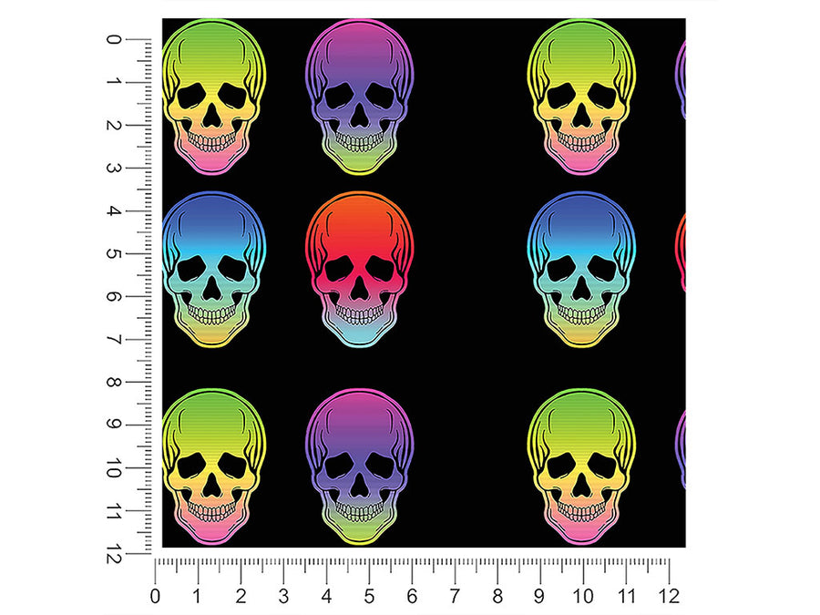 hombre skulls tattoo 1ft x 1ft Craft Sheets