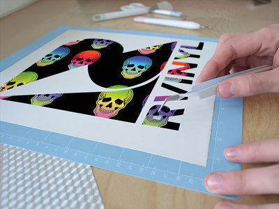 hombre skulls tattoo Easy Weed Craft Vinyl