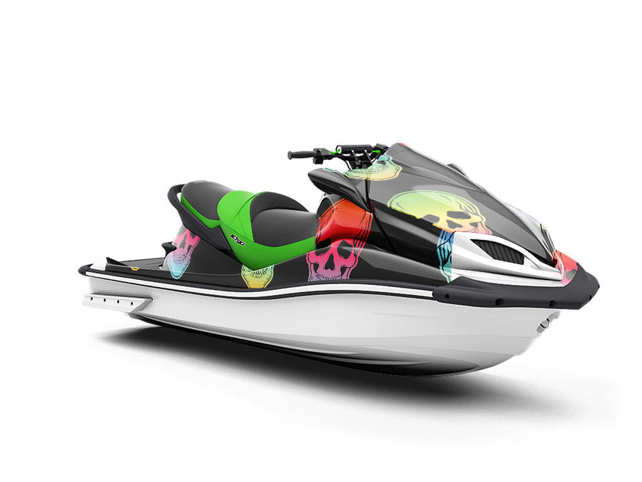 Hombre Skulls Tattoo Jet Ski Vinyl Customized Wrap