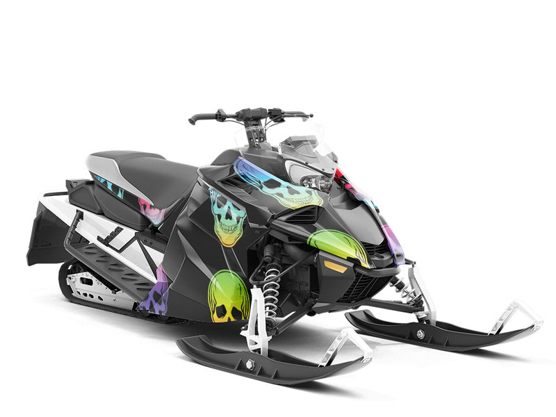 Hombre Skulls Tattoo Custom Wrapped Snowmobile