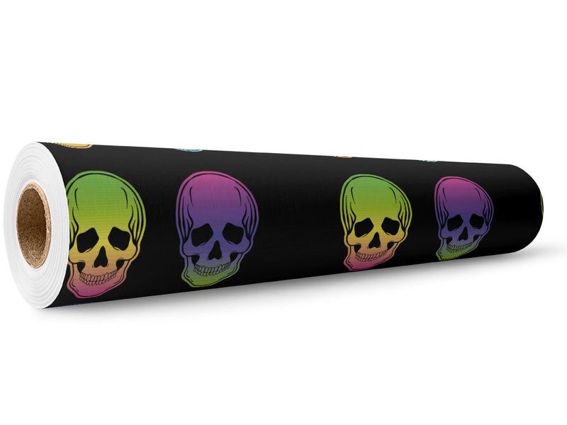 Hombre Skulls Tattoo Wrap Film Wholesale Roll~Rwraps Series 914 Digitally Printed Vinyl Roll~5
