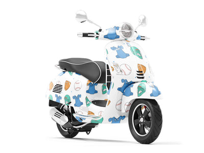 Home Plate Sport Vespa Scooter Wrap Film