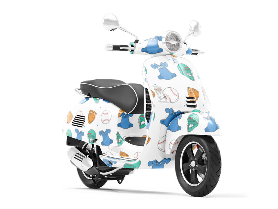 Home Plate Sport Vespa Scooter Wrap Film
