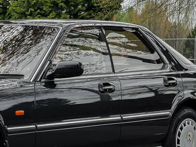 honda accord 1990-1993 (sedan) Matte Black Pillar Cover Diagram