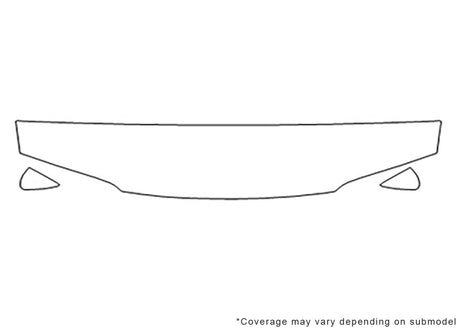 accord 3M Clear Bra Hood Precut PPF Diagram
